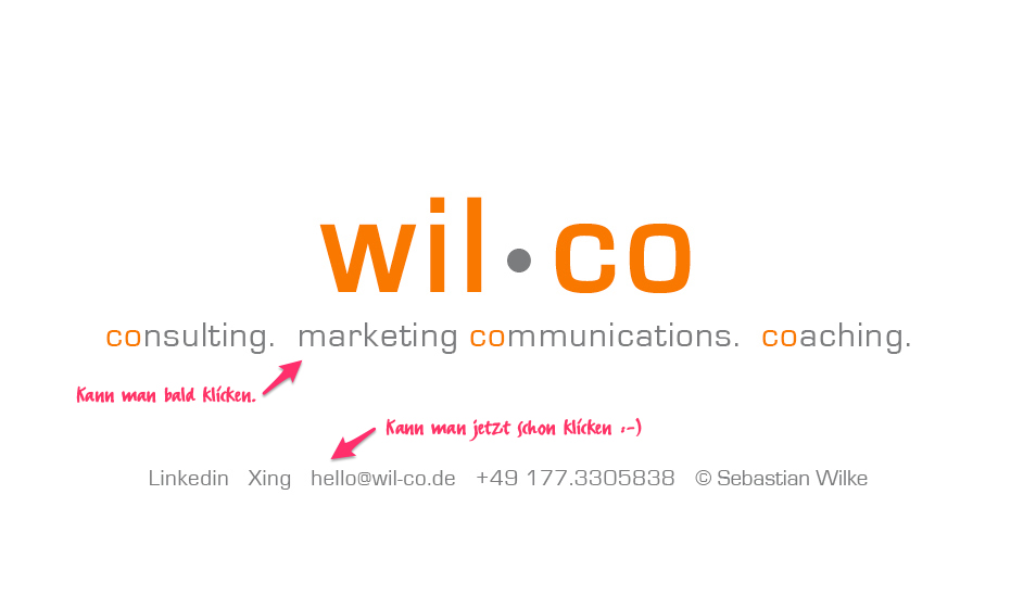 wil•co | consulting. marketing communications. coaching.